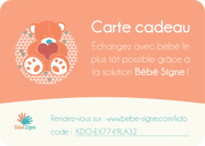 Carte cadeau Bébé Signe